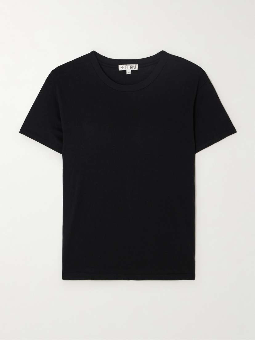 ÉTERNE Boyfriend Cotton And Modal-blend Jersey T-shirt - Women's Clothing