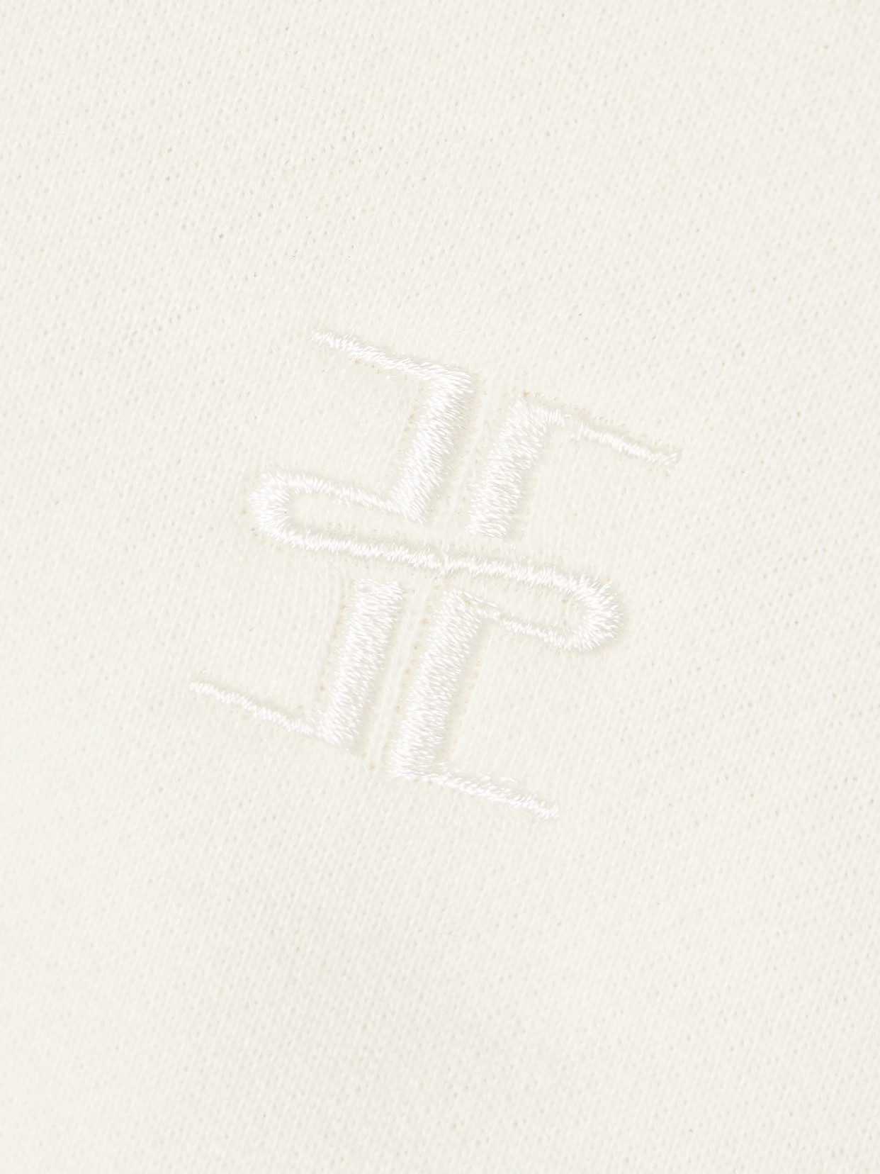 Éterne Embroidered Cotton And Modal-blend Terry Sweatshirt In Cream