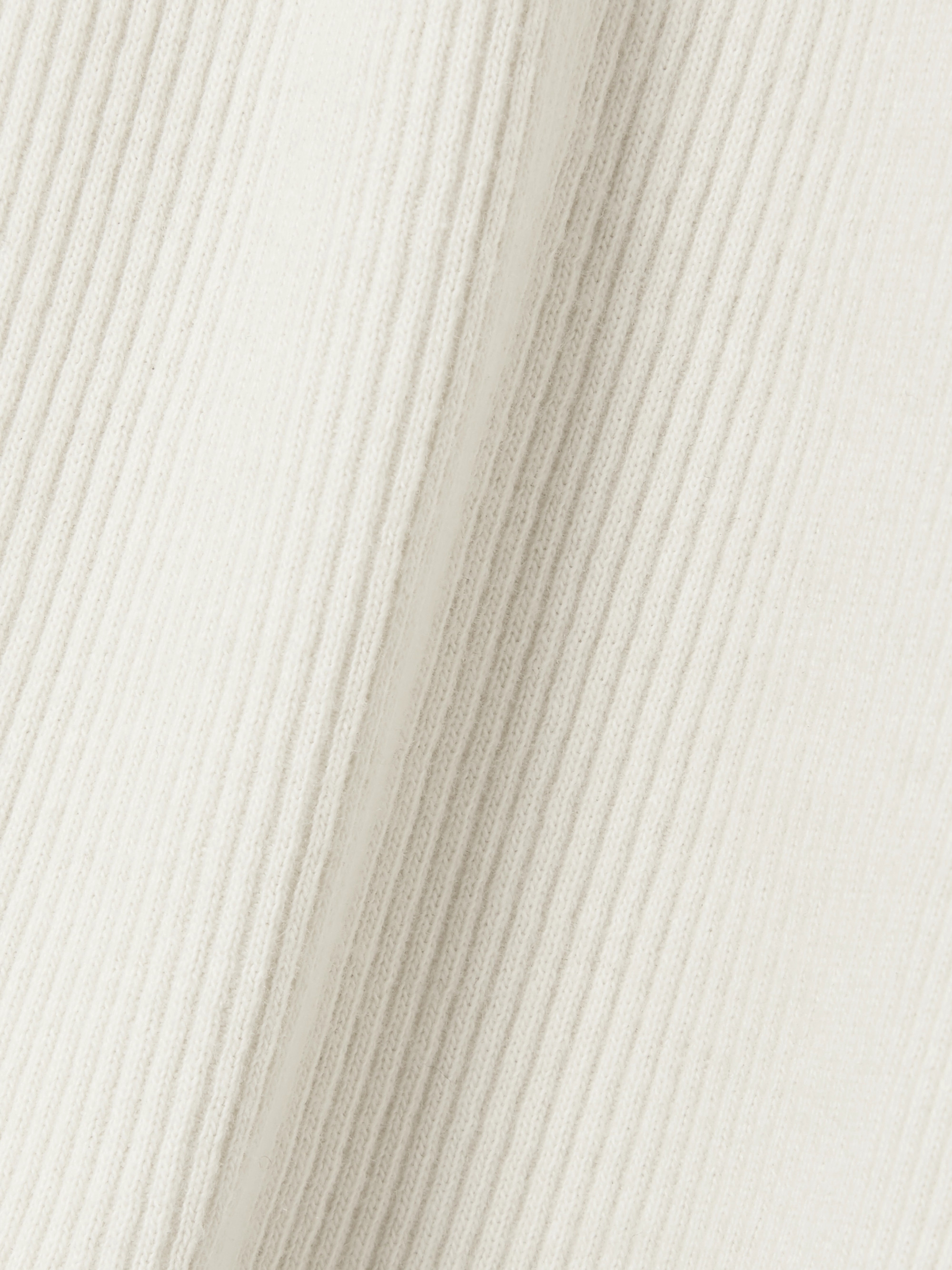 Skims Cotton Collection cropped ribbed cotton-blend jersey tank - Bone