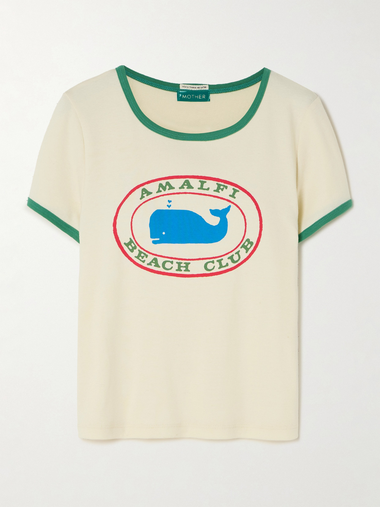 Mother - The Itty Bitty Printed Cotton-jersey T-shirt - White