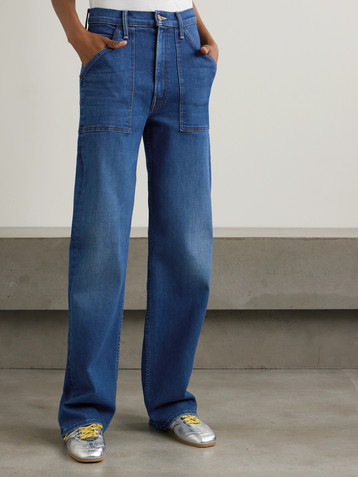 MOTHER The Patch Maven high-rise wide-leg jeans