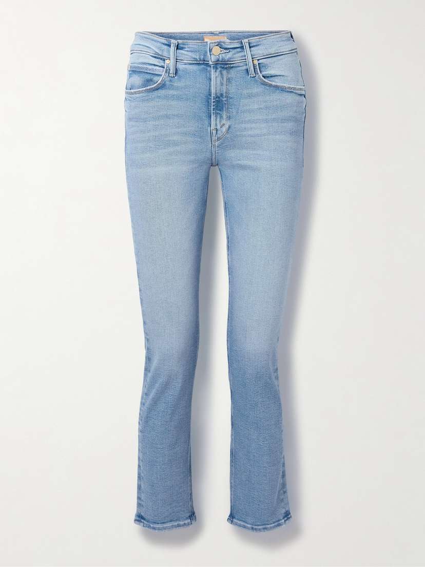 Mother The Dazzler Ankle Mid-rise Slim-leg Jeans
