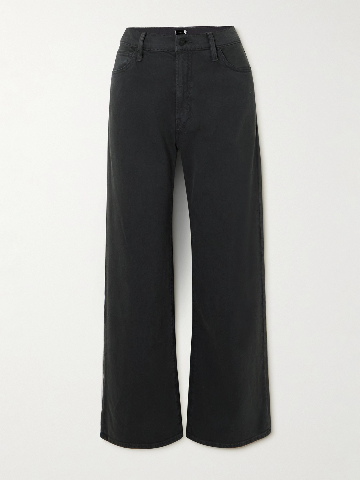 Mother - The Dodger Ankle Cropped Boyfriend Jeans - Gray