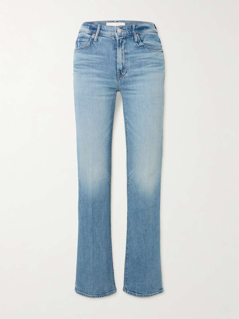 Mother The Kick It High-rise Straight-leg Jeans