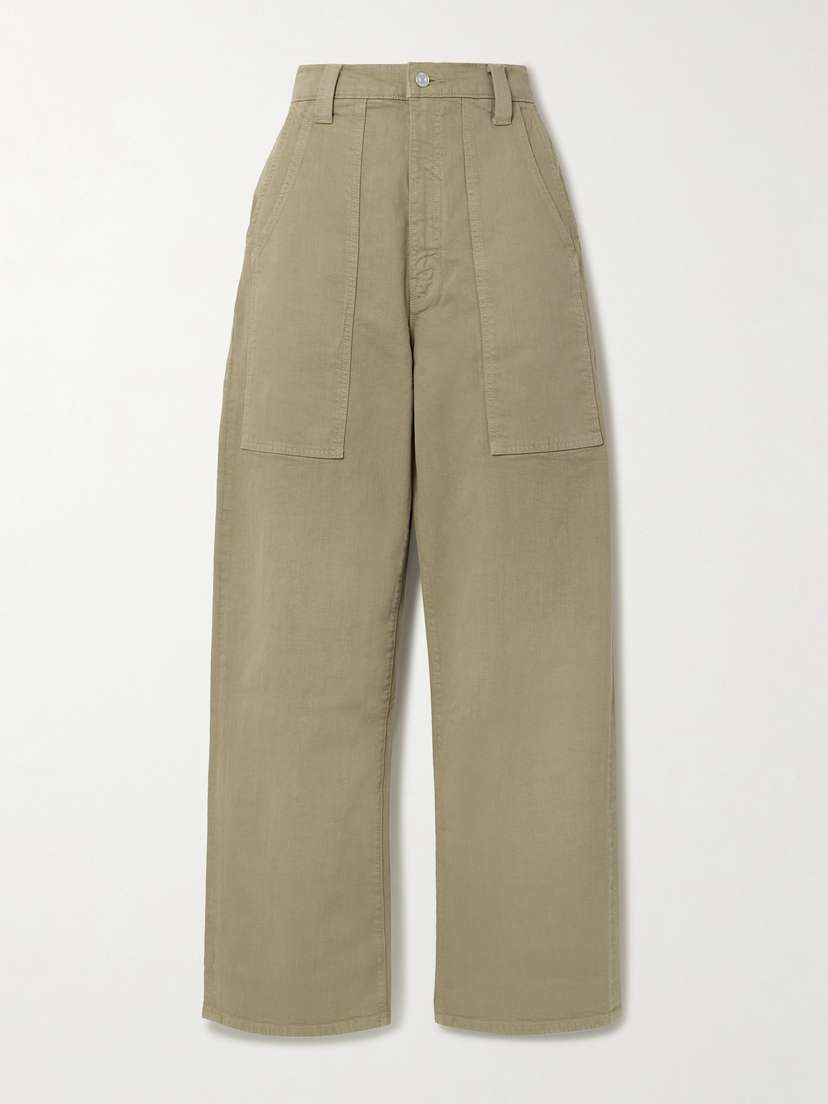 Mother The Quartet Breaker Skimp High-rise Straight-leg Cargo Jeans