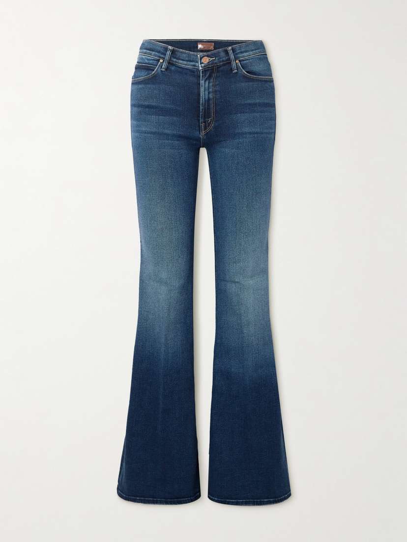 Mother The Doozy Cotton-blend Mid-rise Flared Jeans