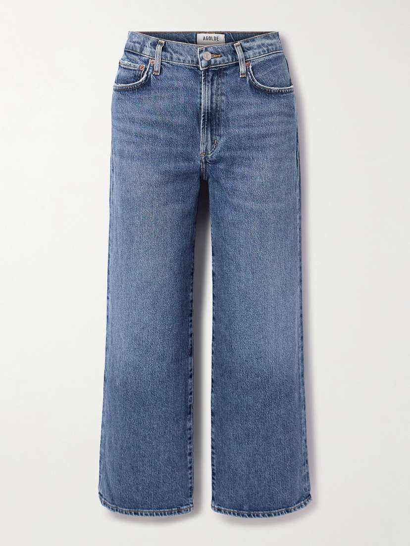 AGOLDE Harper Cropped Mid-rise Straight-leg Jeans