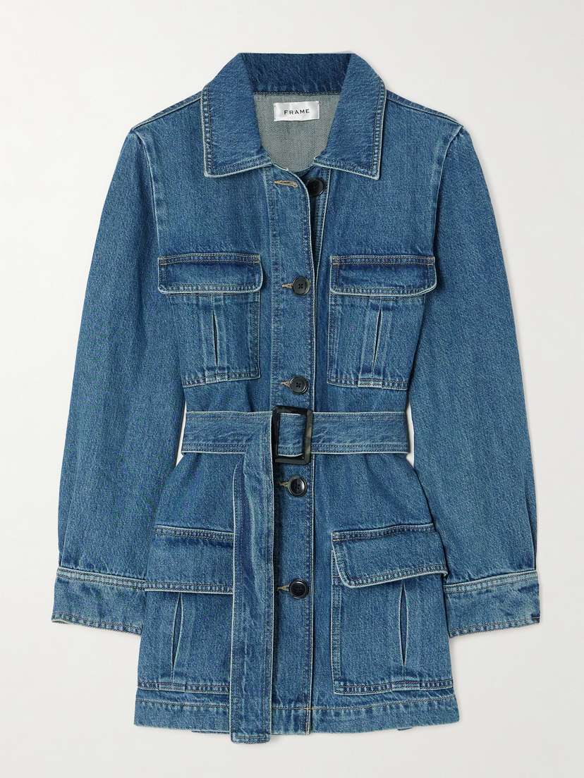 Frame Dorothy Belted Denim Jacket