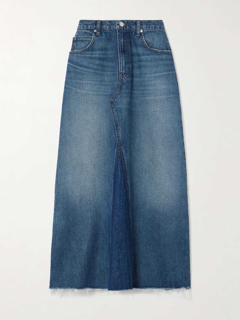 Frame Dorothy Denim Midi Skirt