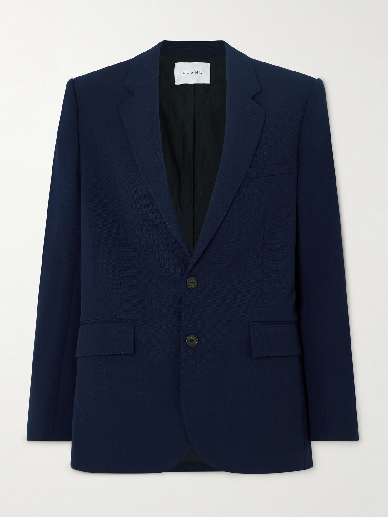 Frame Everyday Twill Blazer In Blue