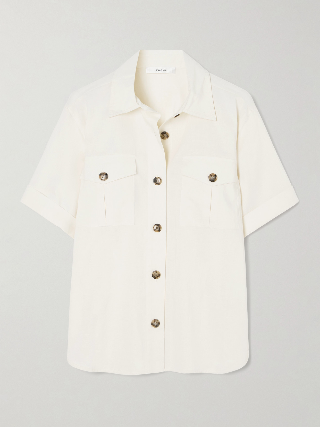 FRAME - Cotton-blend Shirt - Cream