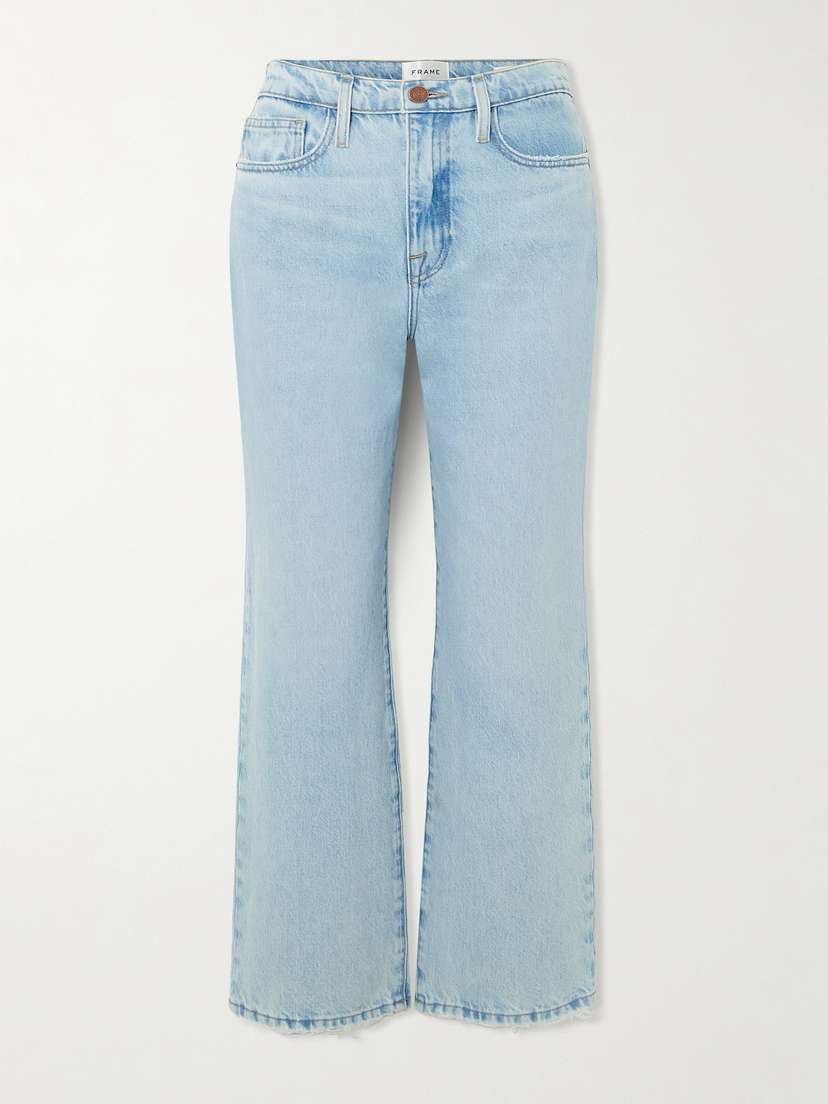 Frame Le Jane Ankle Cropped High-rise Straight-leg Jeans