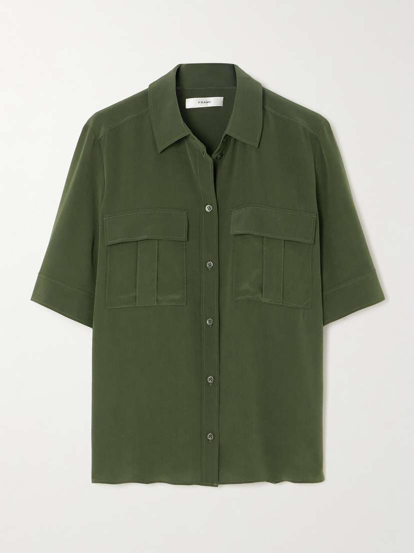 Frame Silk-crepe Shirt