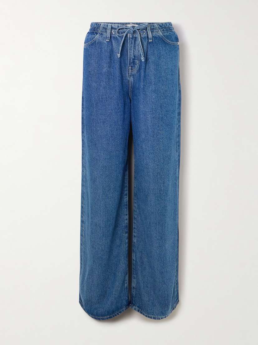 Frame Super Drape High-rise Wide-leg Jeans