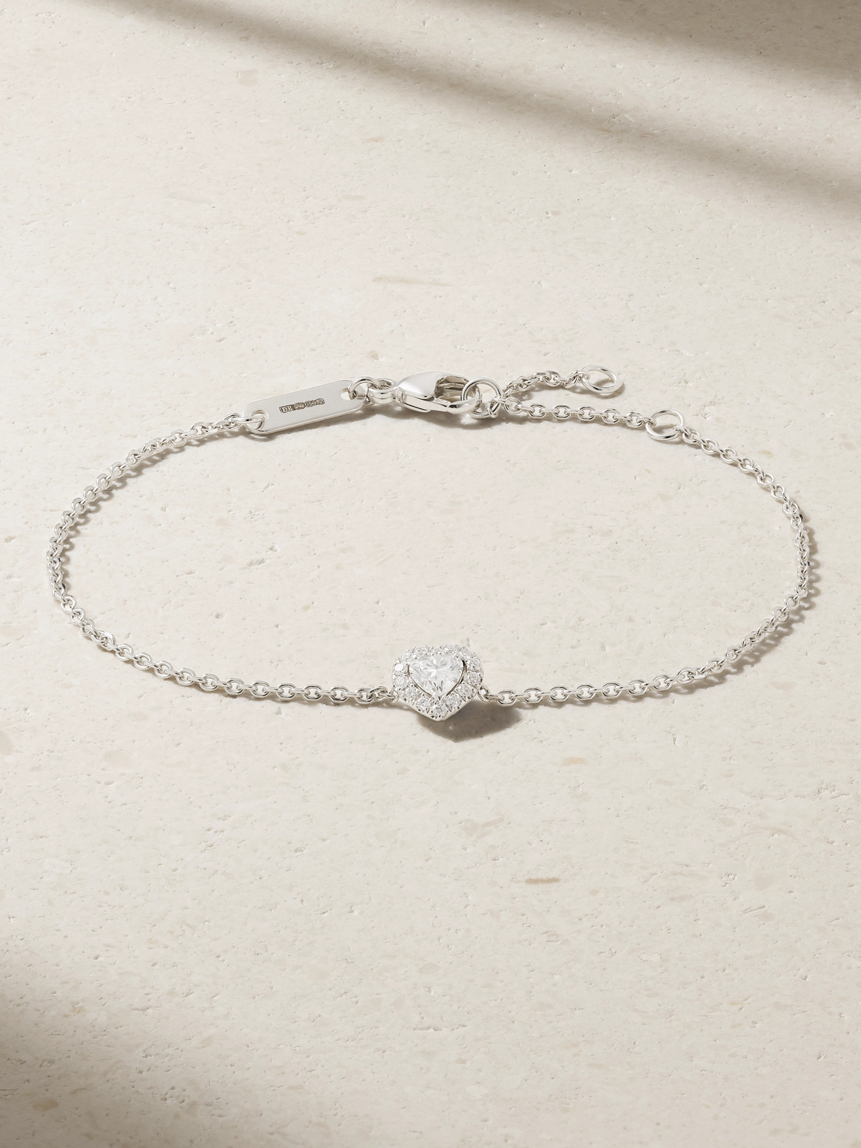 De Beers Aura Solitare 18-karat White Gold Diamond Bracelet