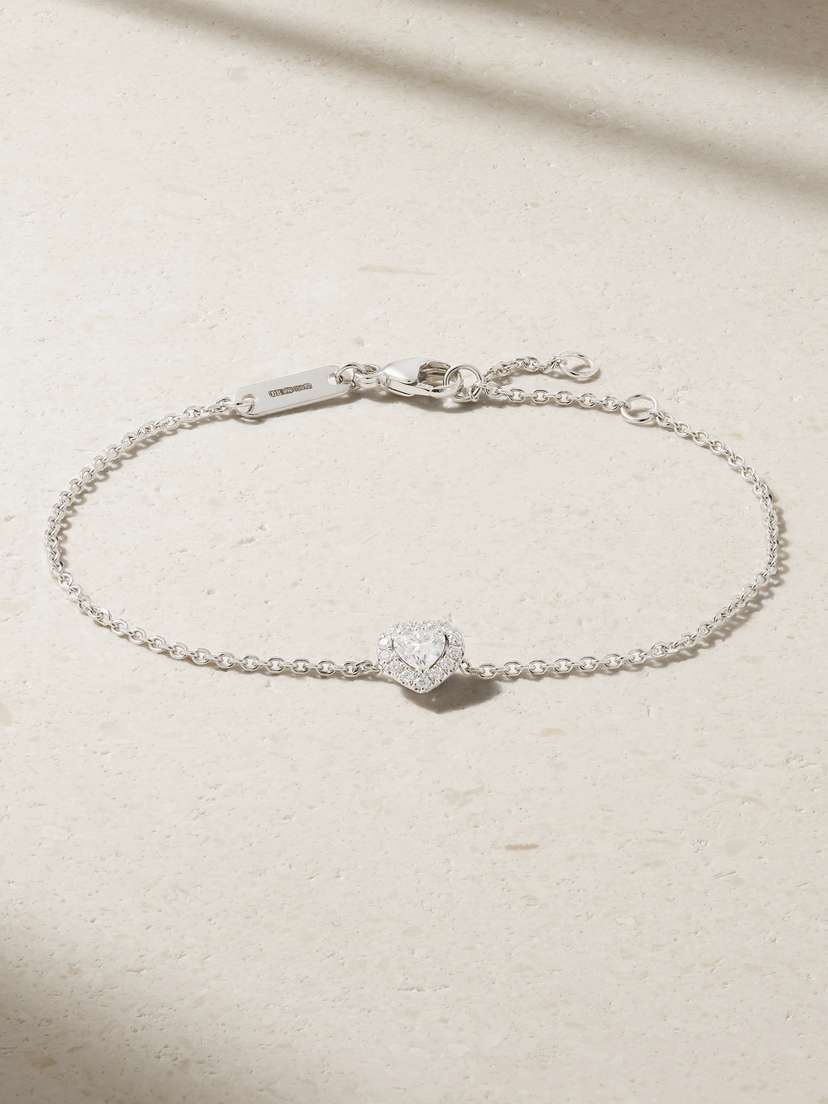 De Beers Aura Solitare -karat White Gold Diamond Bracelet