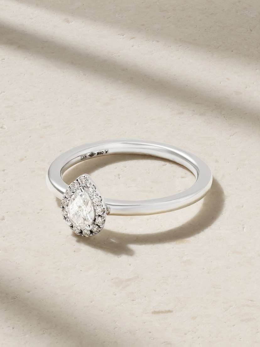 De Beers Aura Platinum Diamond Ring