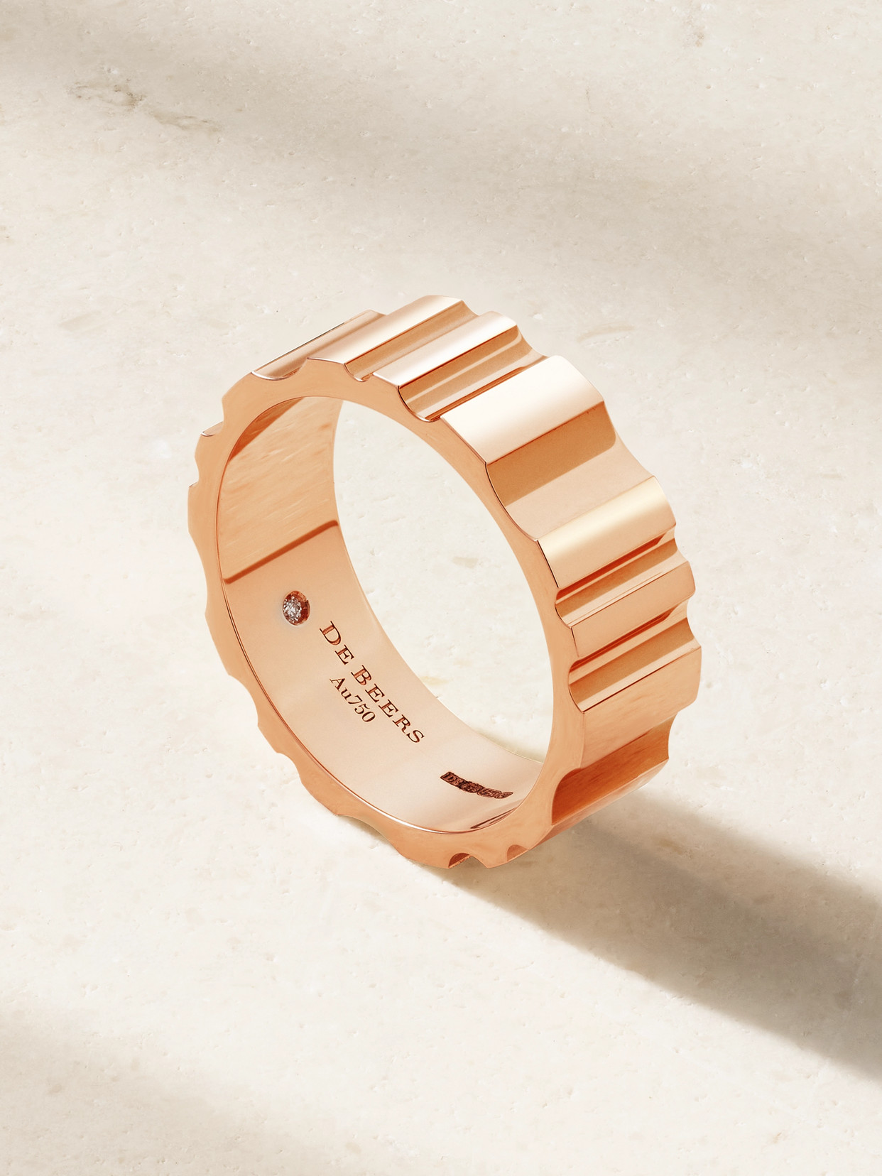 De Beers Jewellers Rvl 18-karat Rose Gold Diamond Ring