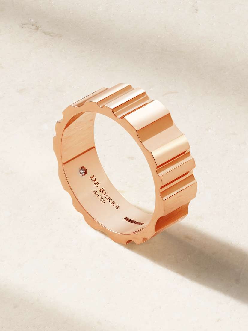 De Beers Rvl 18-karat Rose Gold Diamond Ring