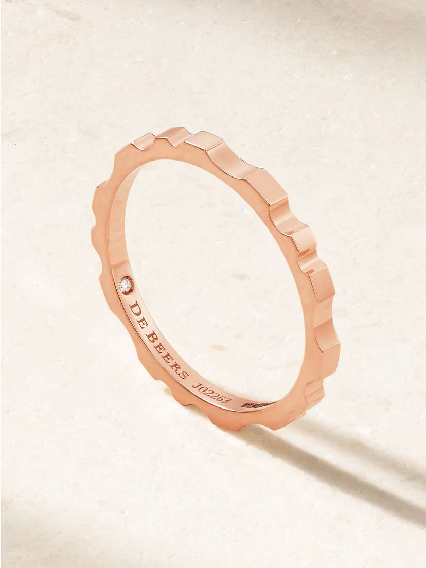De Beers Rvl 18-karat Rose Gold Diamond Ring