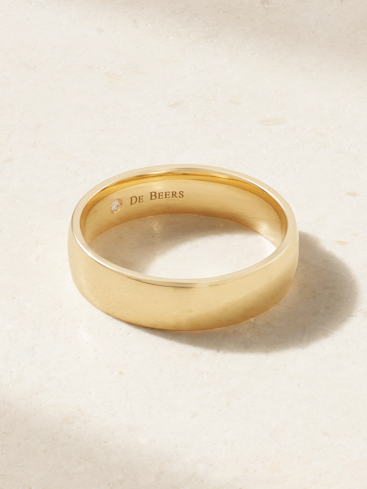 De Beers Jewellers Talisman Large 18-karat Gold Diamond Ring In Gold