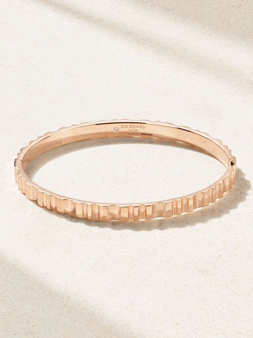 De Beers Rvl 18-karat Rose Gold Diamond Bangle