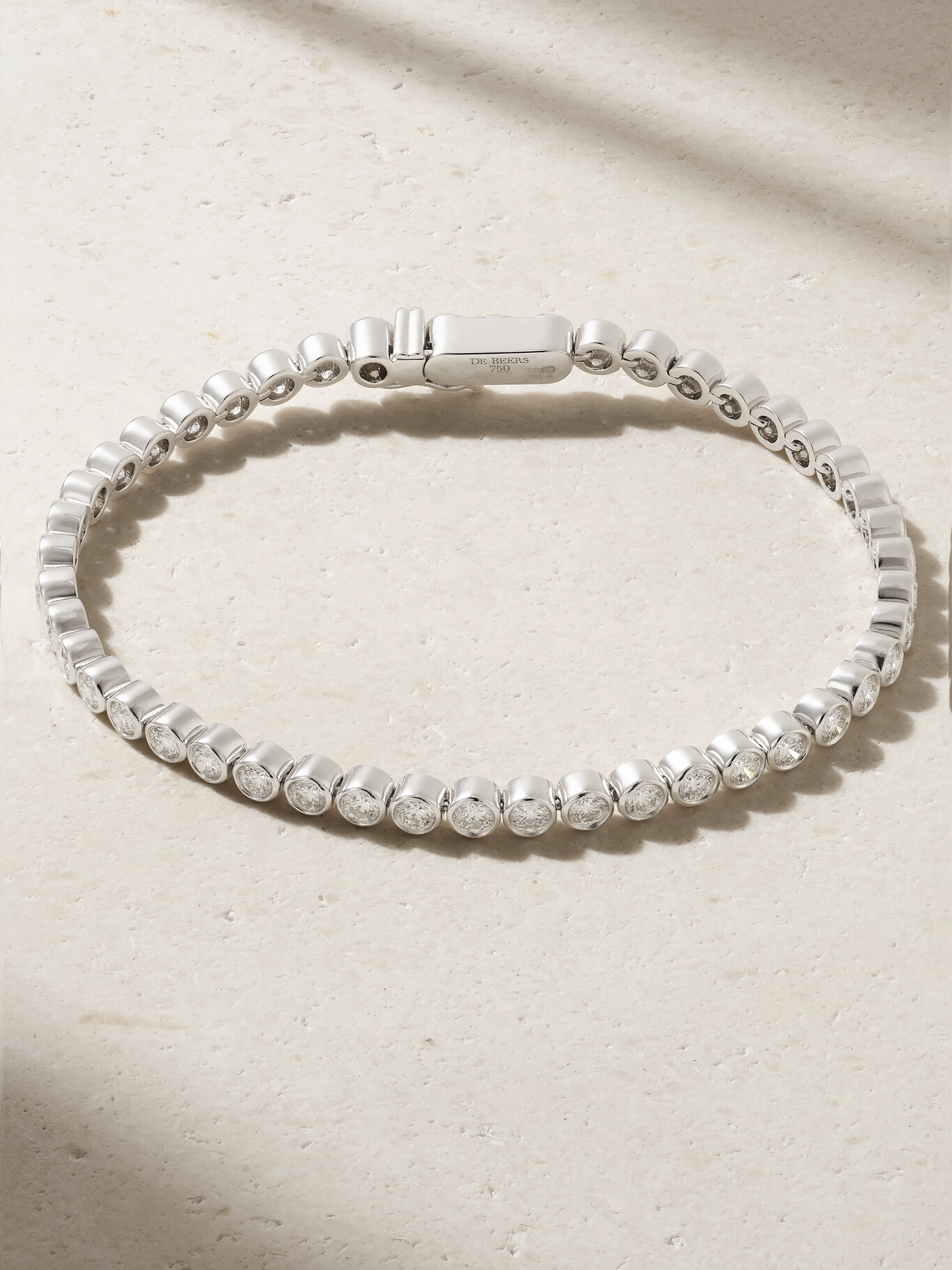 Diamond Lines DB Classic Eternity 18-karat white gold diamond bracelet