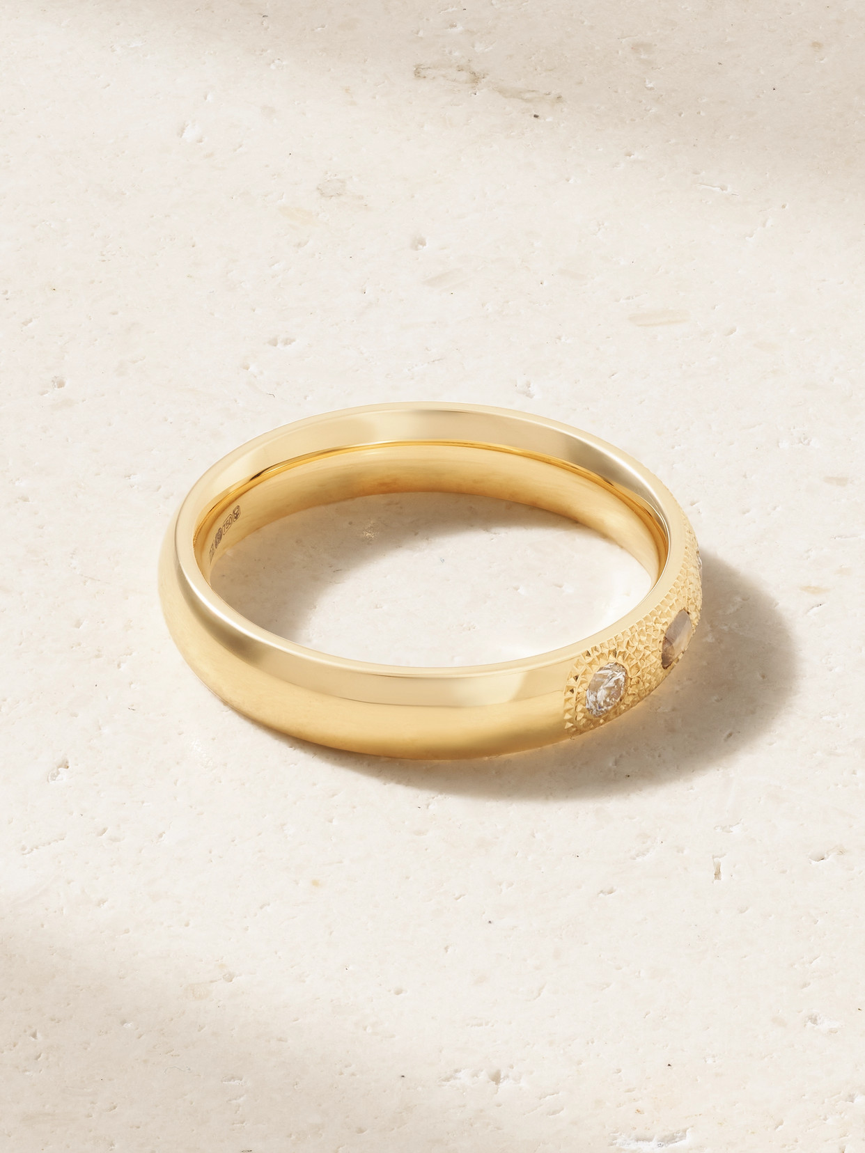 De Beers Jewellers Talisman Small 18-karat Gold Diamond Ring In Gold