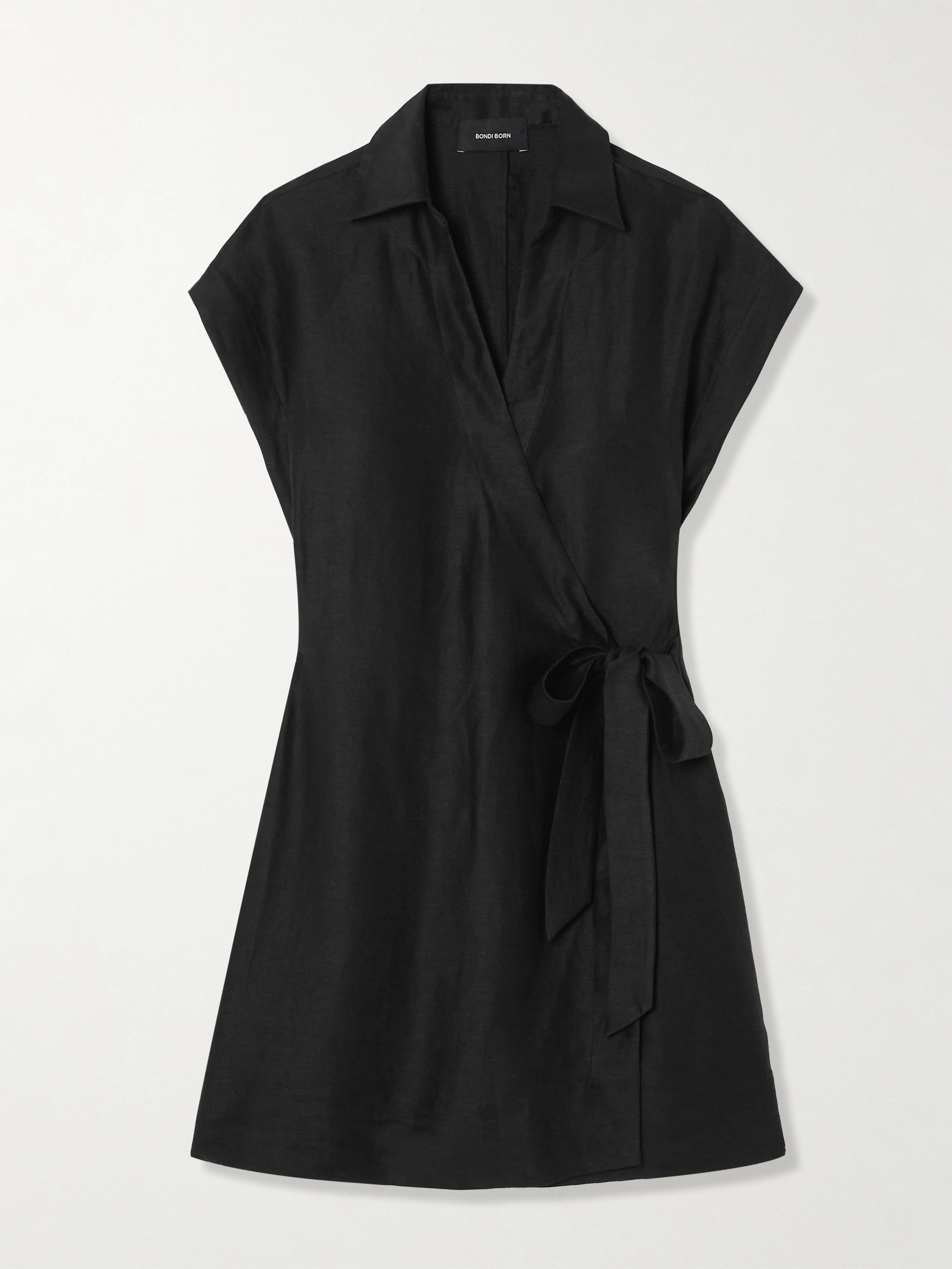 Bondi Born Arita twill mini wrap dress thumbnail