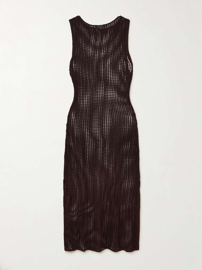 Haight Luciana Open-knit Midi Dress