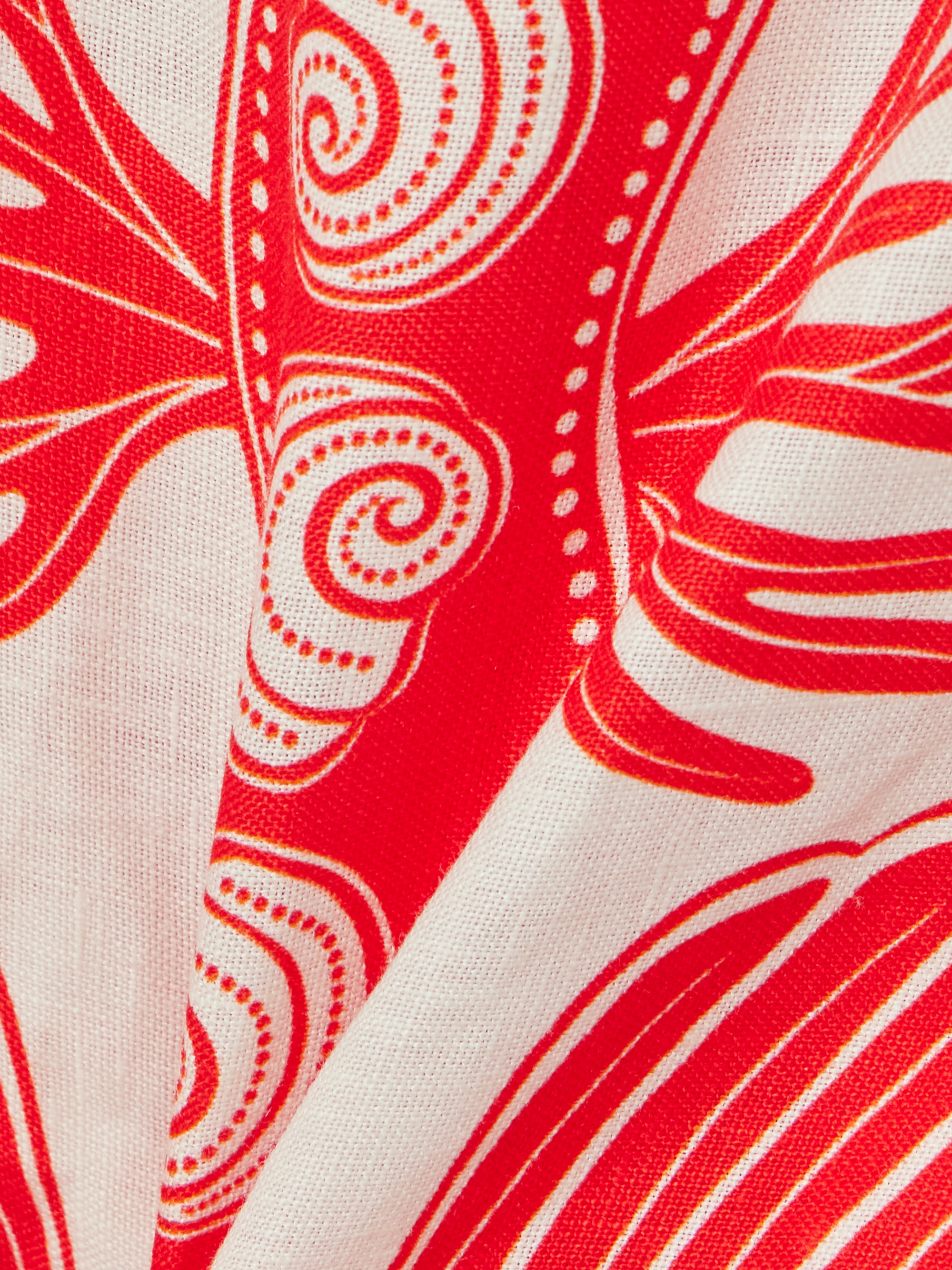 FARM Rio Ainika scalloped printed linen mini dress thumbnail