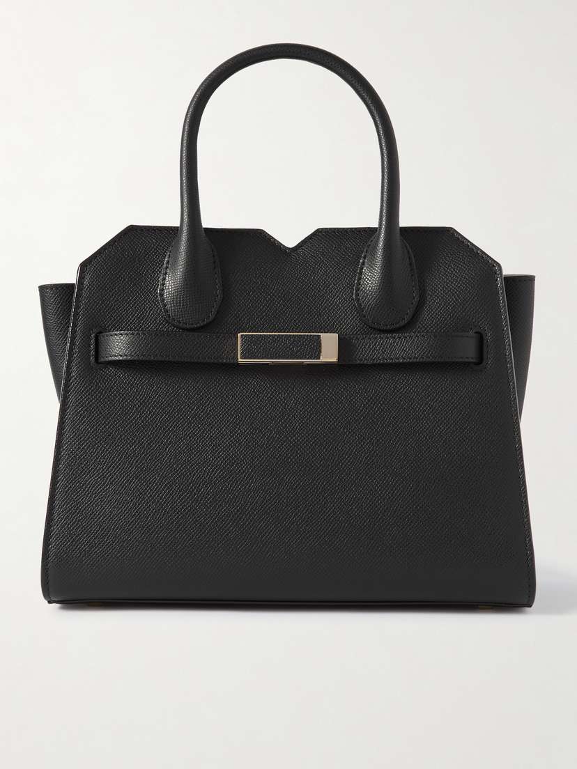 Valextra Milano Mini Textured-leather Tote