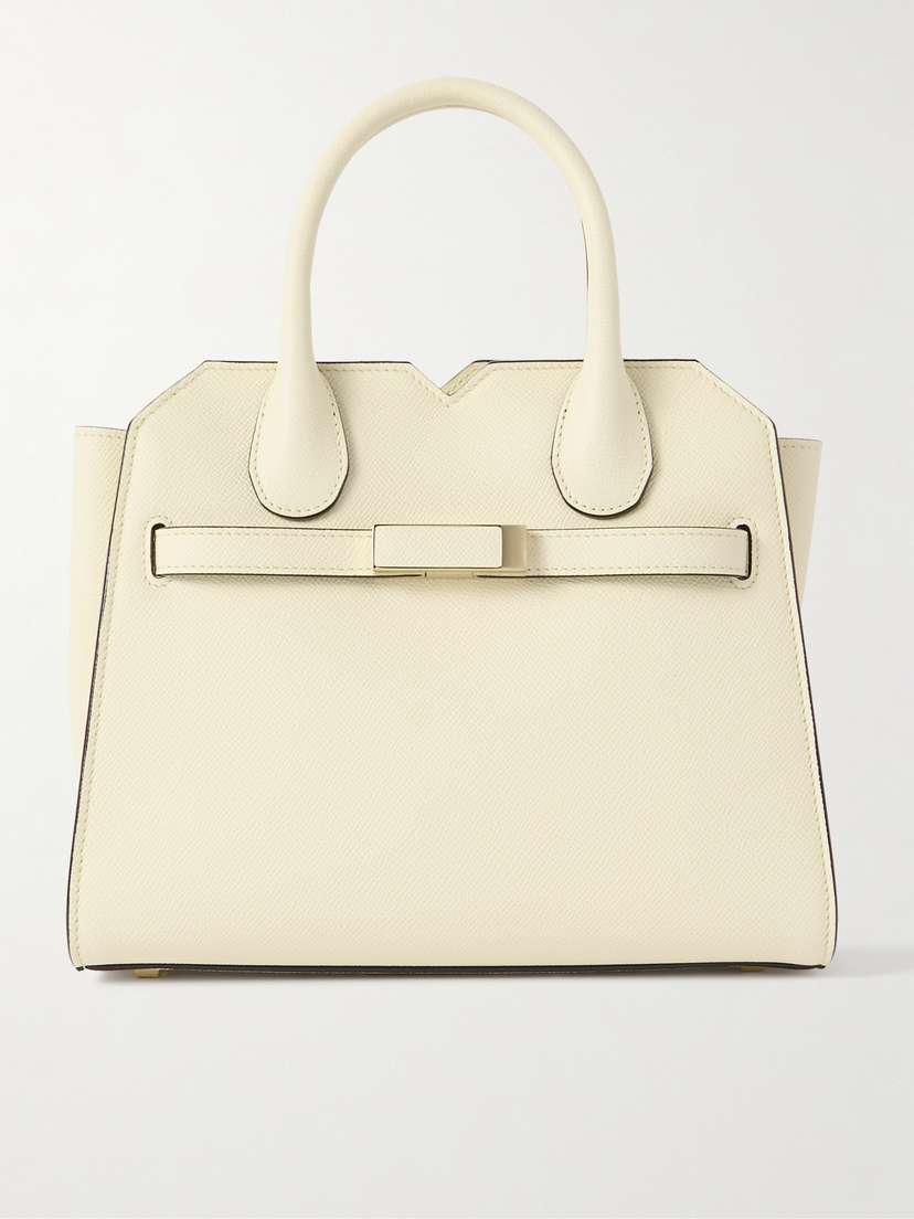 Valextra Milano Mini Textured-leather Tote