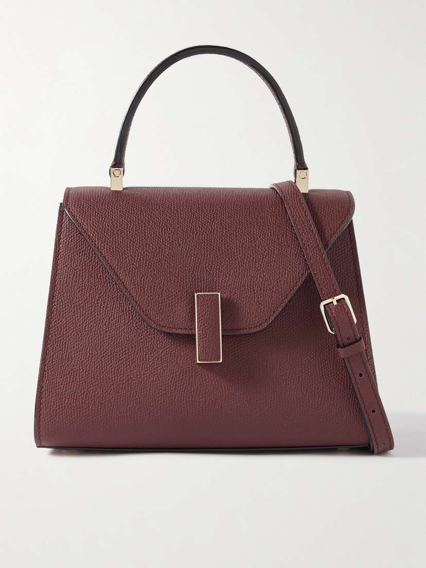 Valextra Iside Mini Textured-leather Shoulder Bag