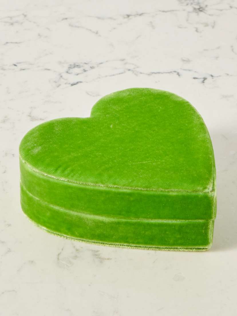 Roxanne First Small Heart Velvet Jewelry Box