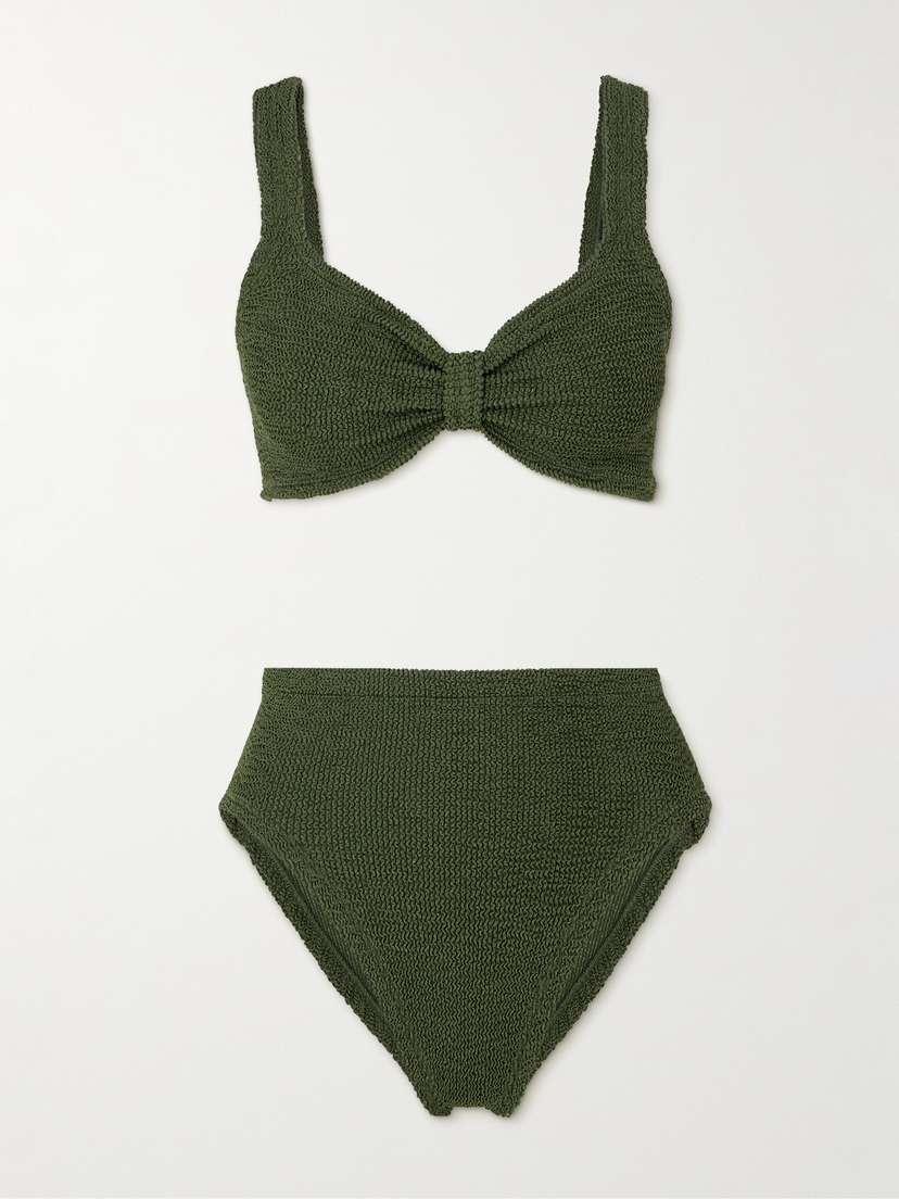 Hunza G Judy Seersucker Bikini - Beachwear One Size