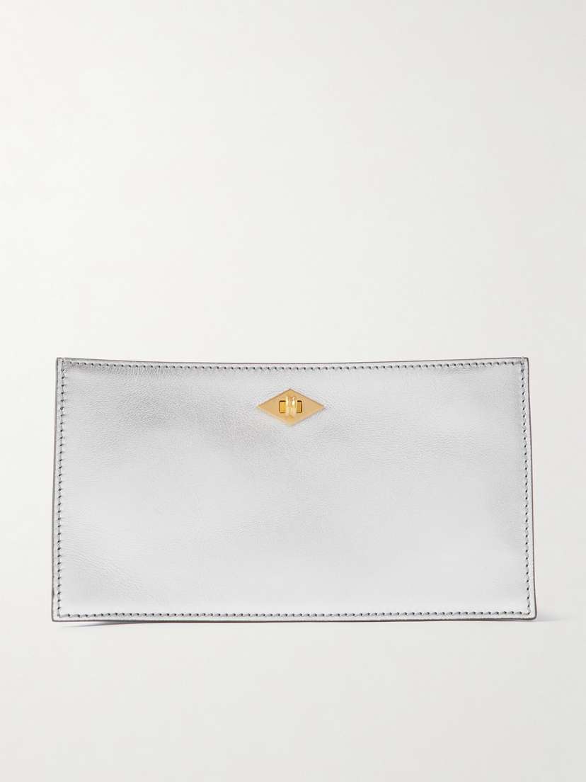 Métier + Issimo Ease Metallic Leather Clutch