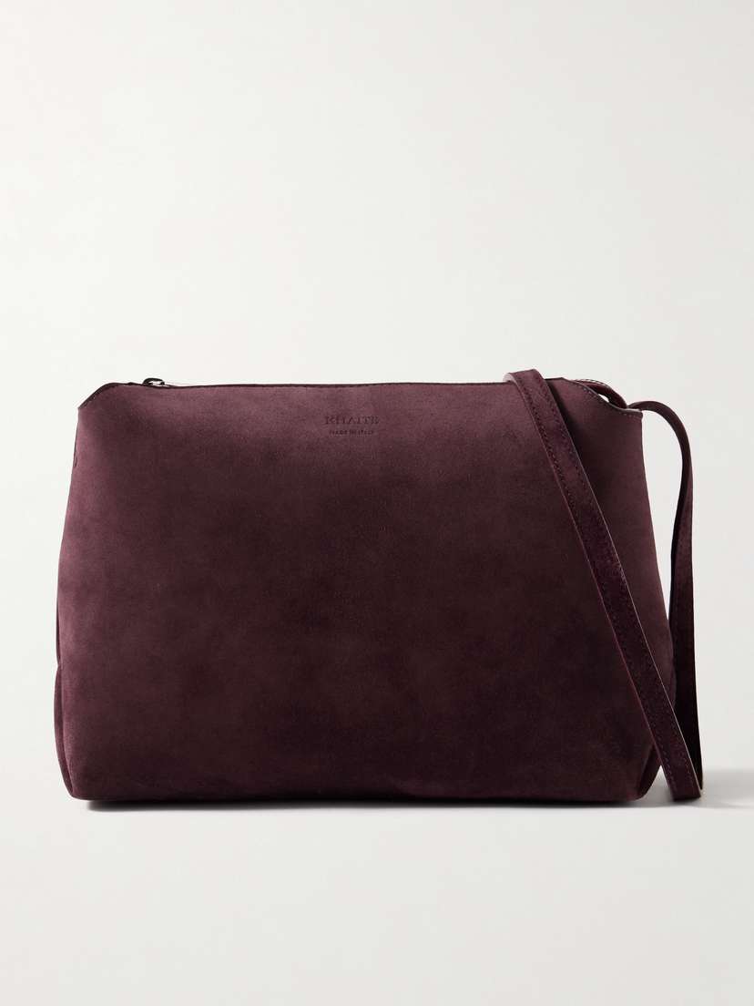 Khaite Lina Medium Suede Shoulder Bag