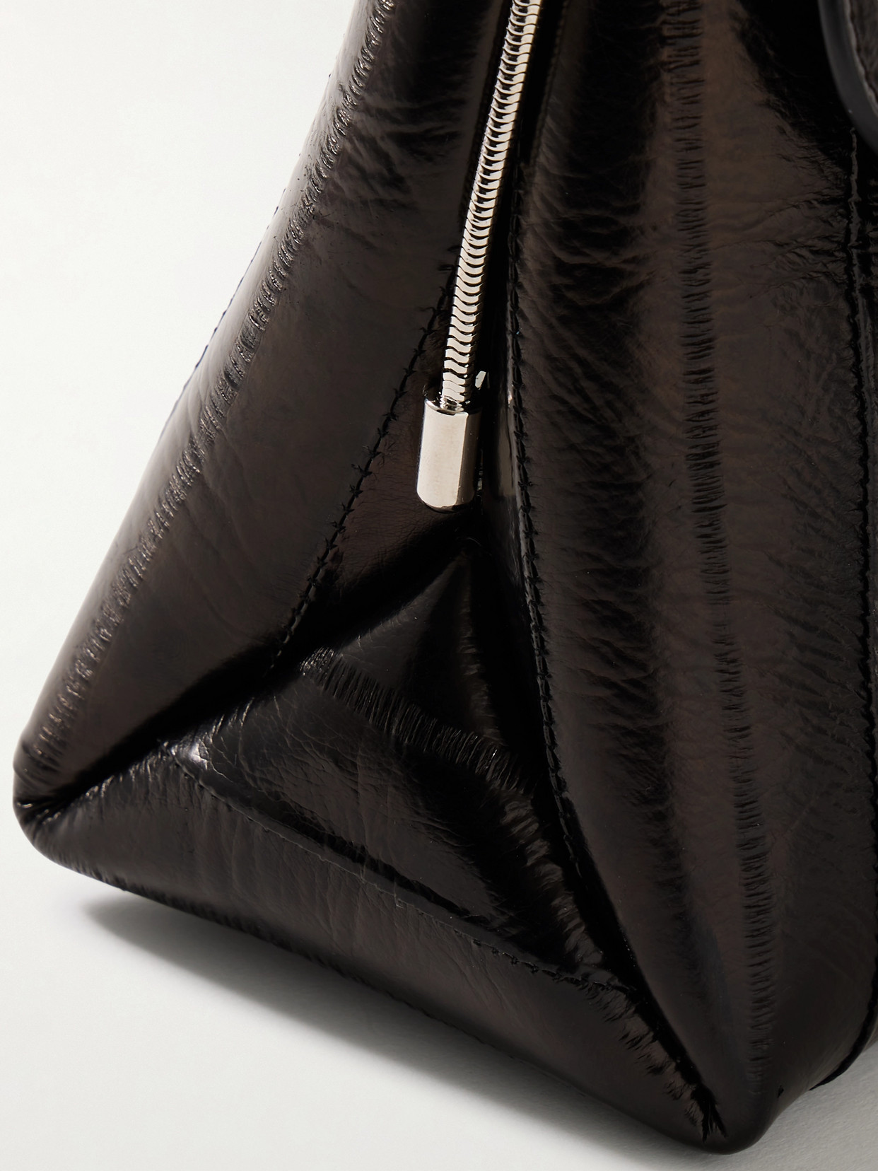 Khaite Bobbi Eel Shoulder Bag In Black