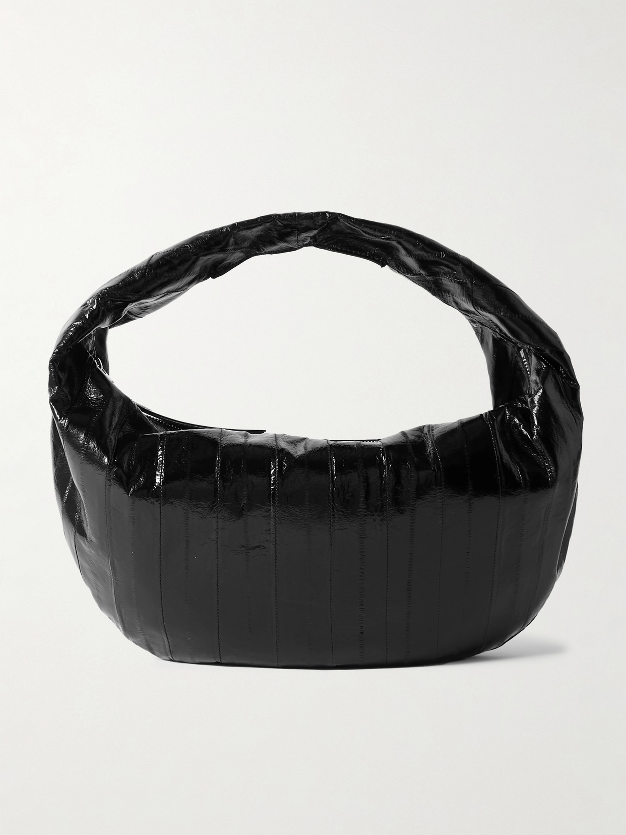 Khaite Olivia Medium Textured-leather Tote In Black