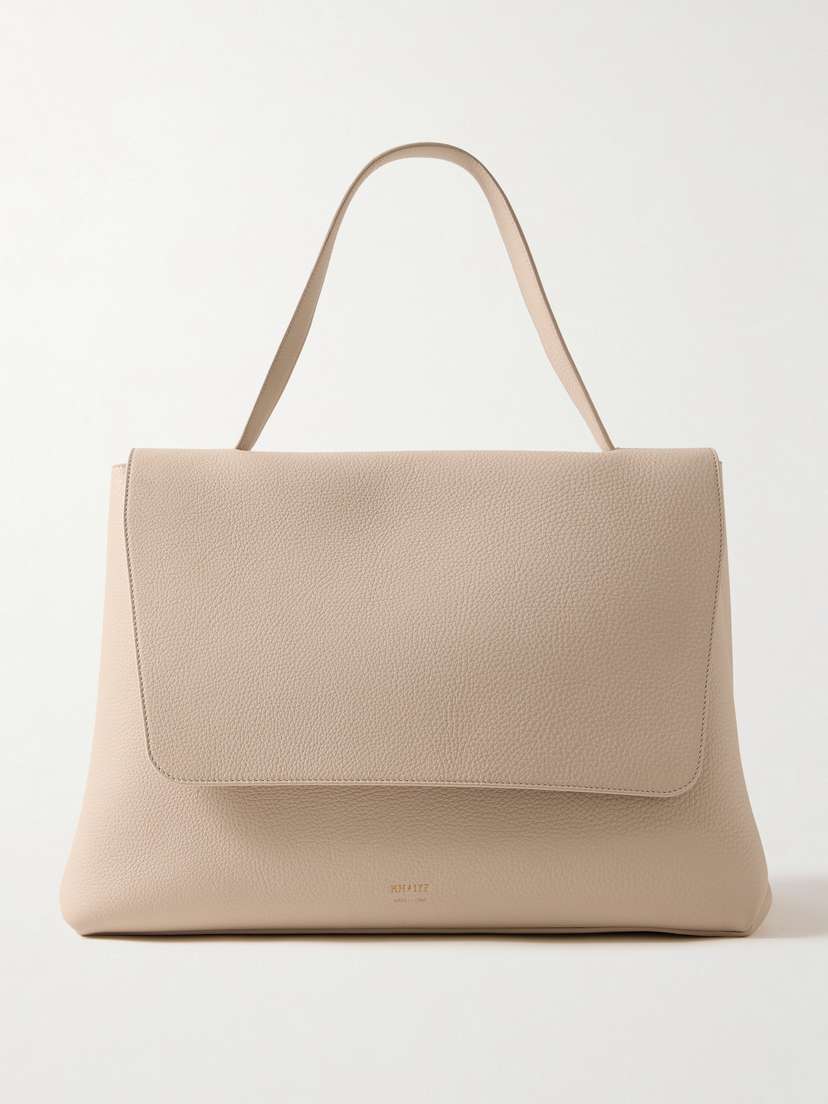 Khaite Lia Large Textured-leather Tote