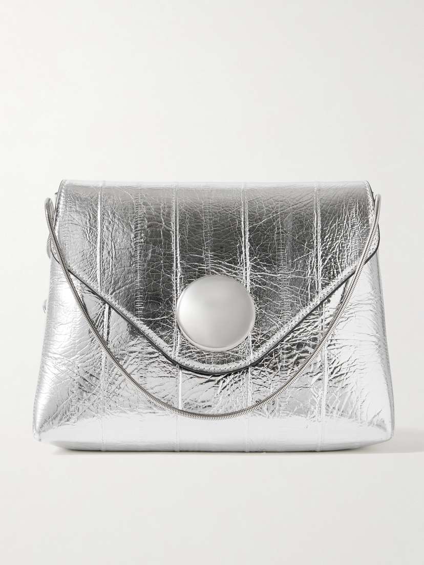 Khaite Bobbi Metallic Eel Shoulder Bag