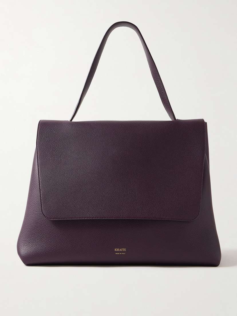 Khaite Lia Large Textured-leather Tote