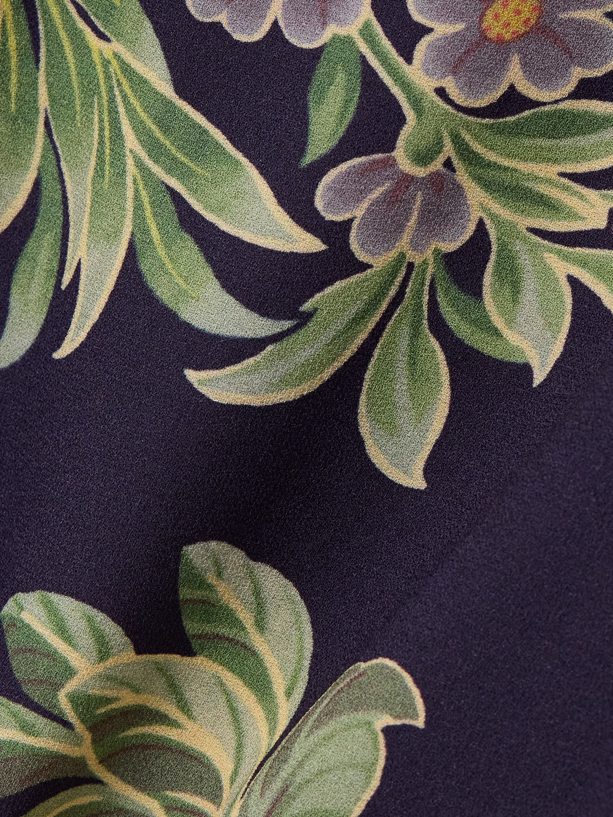 Floral-Print Cotton Coat