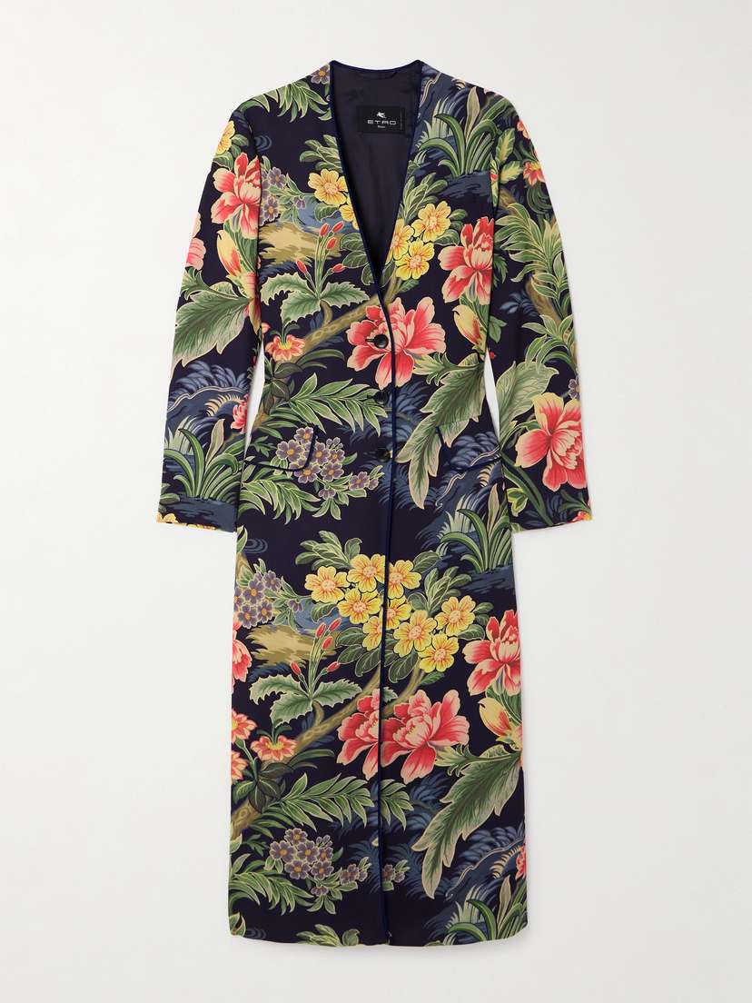 Etro Floral-print Cotton Coat