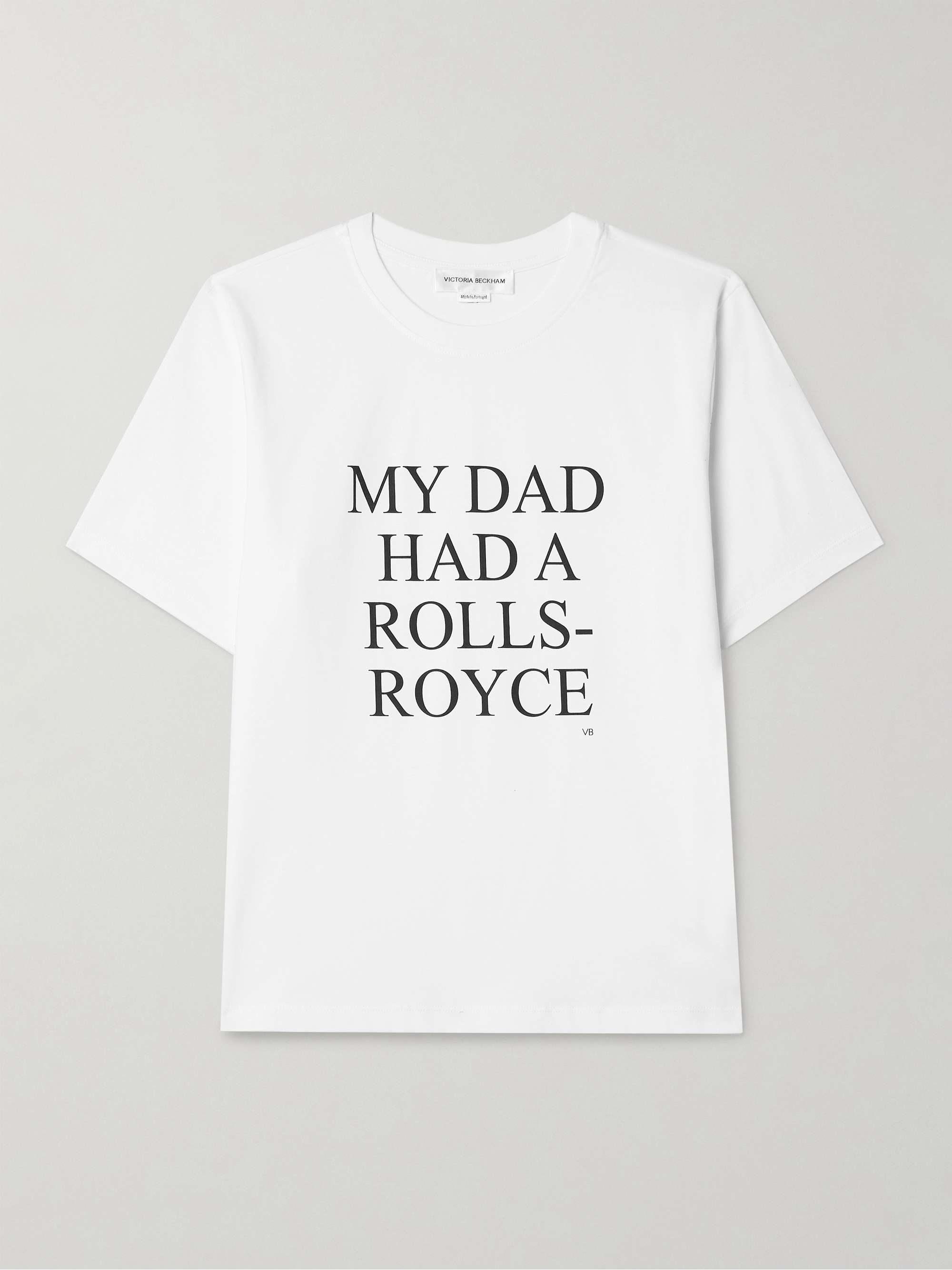 VICTORIA BECKHAM Printed organic cotton jersey T shirt NET A PORTER