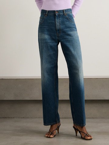 Victoria Beckham Cropped boyfriend jeans