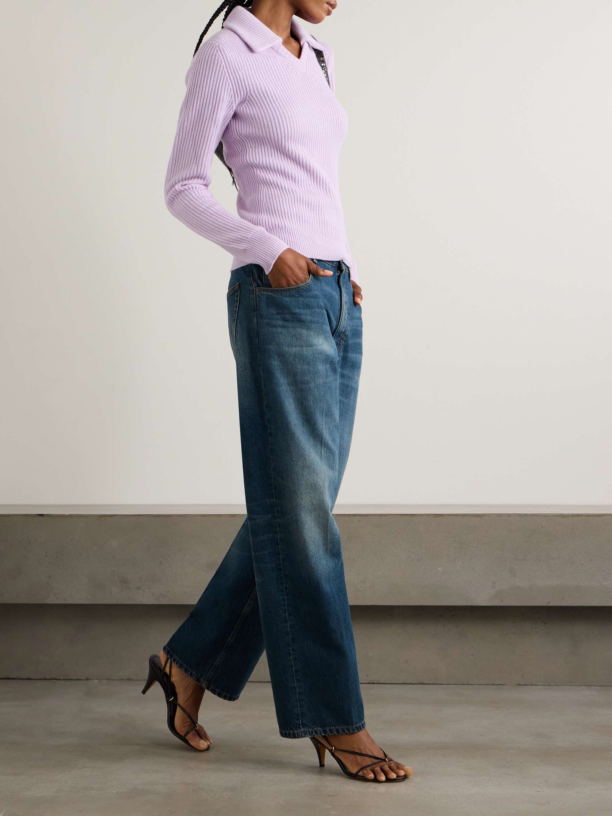 VICTORIA BECKHAM Cropped boyfriend jeans | NET-A-PORTER