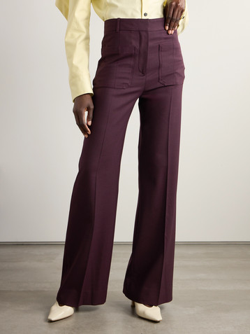 Victoria Beckham Alina twill flared pants