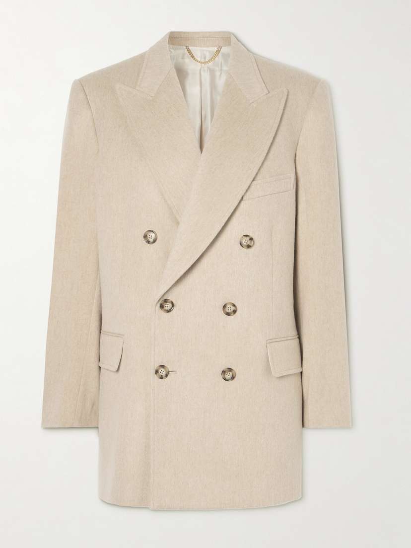 Victoria Beckham Double-breasted Wool And Cashmere-blend Blazer